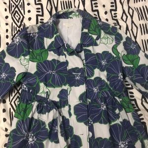 Garnet Hill floral trench